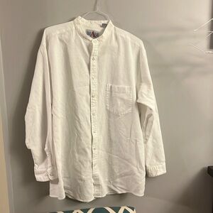 White button down